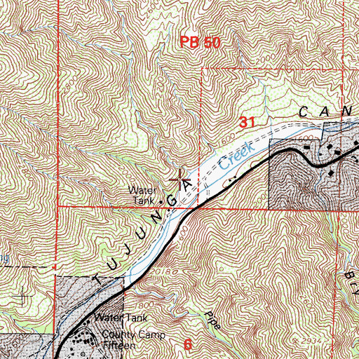 Topographic Map of Big Tujunga Guard Station (historical), CA