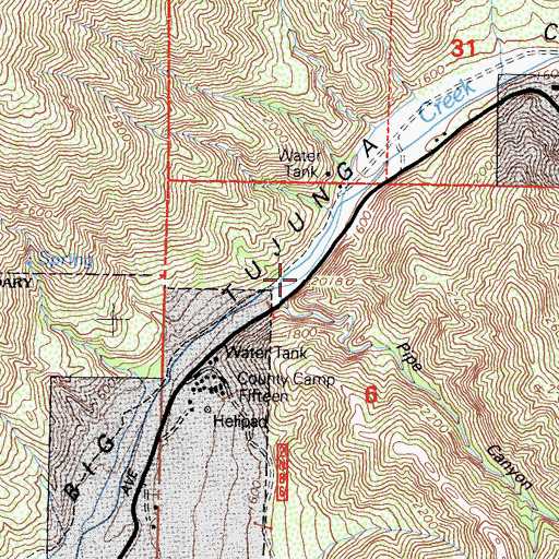 Topographic Map of Camp Sterling (historical), CA