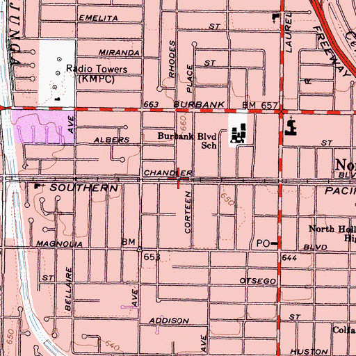 Topographic Map of Garnsey, CA