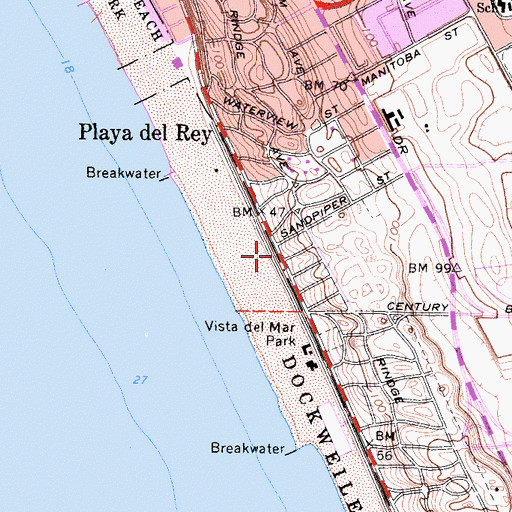 Topographic Map of Holton (historical), CA
