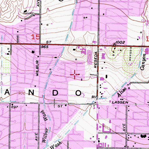 Topographic Map of Marwyck Ranch (historical), CA