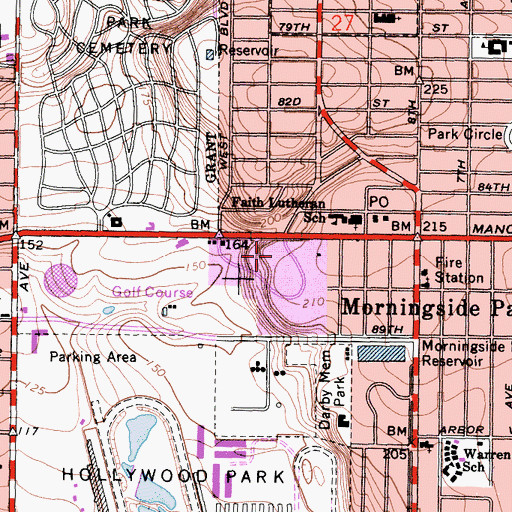 Topographic Map of Potrero Country Club (historical), CA