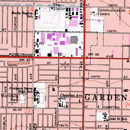 Topographic Map of Strawberry Park, CA