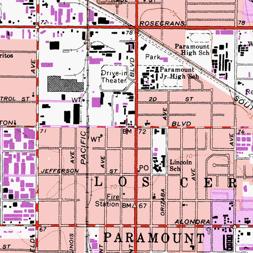 Topographic Map of Clearwater, CA