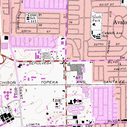 Topographic Map of Lincoln School (historical), CA