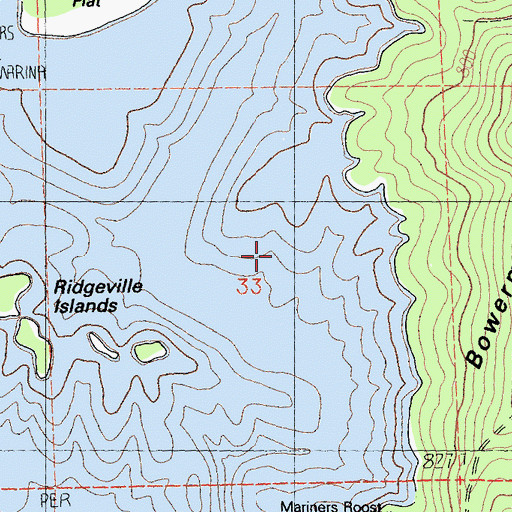 Topographic Map of Red Hill Mine, CA
