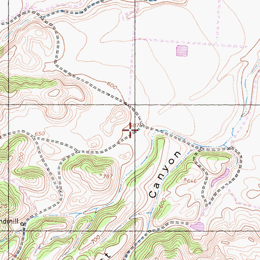 Topographic Map of Alberto School (historical), CA