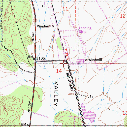 Topographic Map of Argyle School (historical), CA