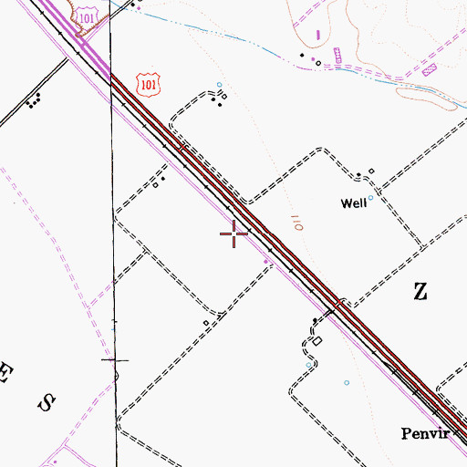 Topographic Map of Gabilan (historical), CA