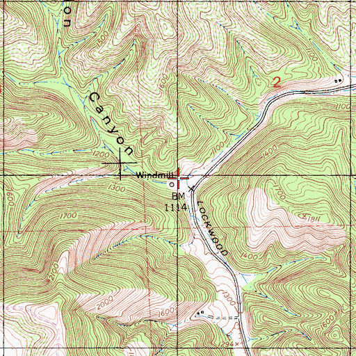 Topographic Map of Goat Camp (historical), CA