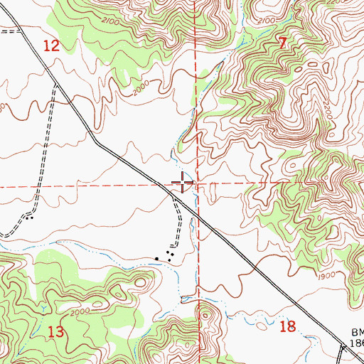 Topographic Map of Imusdale School (historical), CA