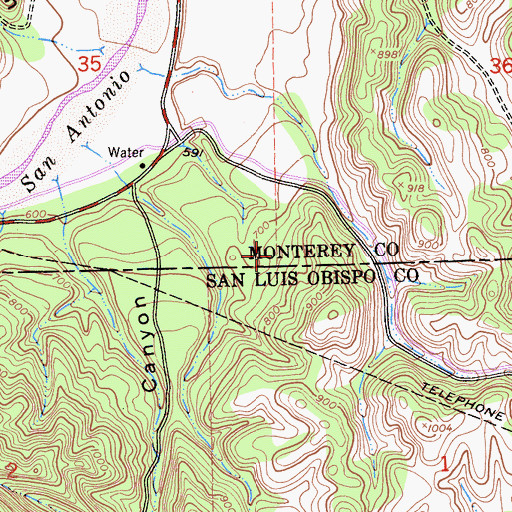 Topographic Map of King Well, CA