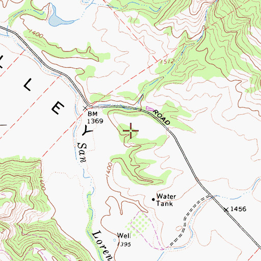 Topographic Map of Negro Hill, CA