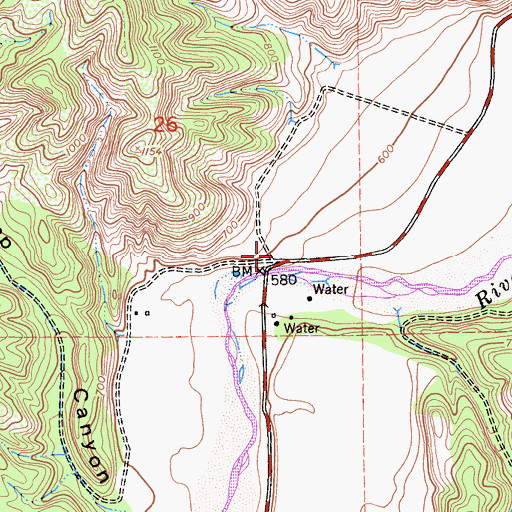 Topographic Map of Pleyto Well, CA