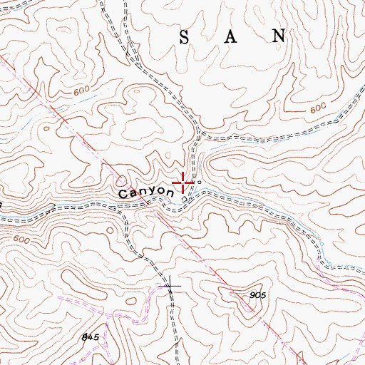 Topographic Map of San Carlos Ranch (historical), CA