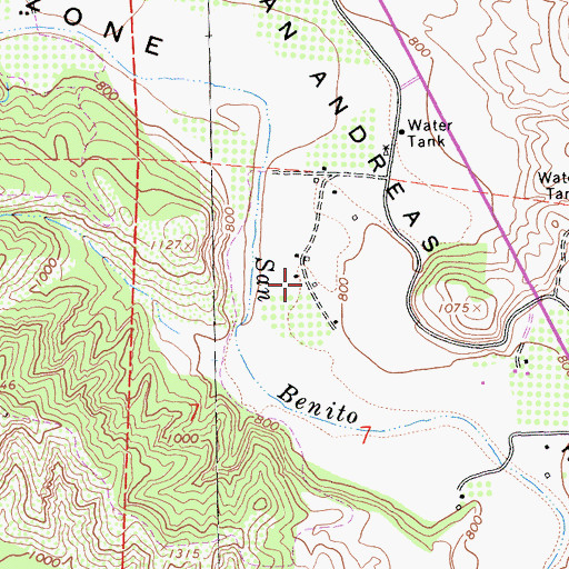 Topographic Map of Live Oak School (historical), CA