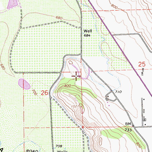 Topographic Map of Paicines School (historical), CA
