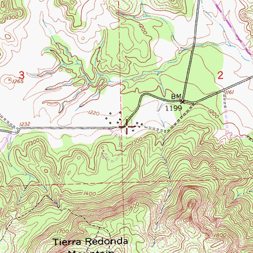 Topographic Map of Lynch Ranch, CA