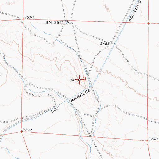 Topographic Map of Dove Spring Ranch (historical), CA