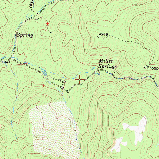 Topographic Map of Miller Ranch (historical), CA