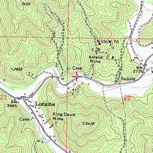 Topographic Map of Sand Canyon, CA