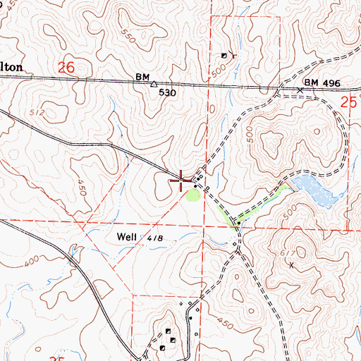 Topographic Map of Daulton Ranch, CA