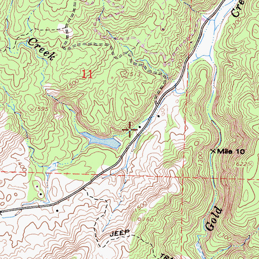Topographic Map of Ladd Ranch, CA