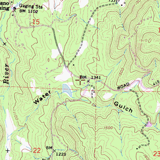 Topographic Map of Polk School (historical), CA