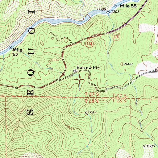 Topographic Map of Democrat Guard Station (historical), CA