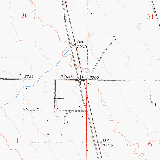 Topographic Map of Leliter (historical), CA