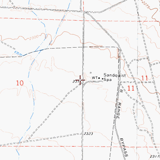 Topographic Map of Stayer Ranch (historical), CA