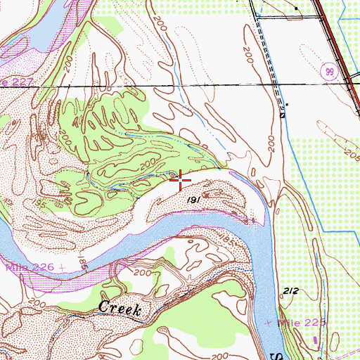 Topographic Map of Plumas Rapids (historical), CA