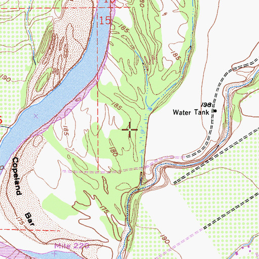 Topographic Map of Vina Slough, CA