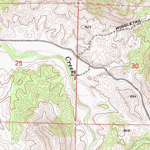 Topographic Map of Zumwalt Ranch (historical), CA