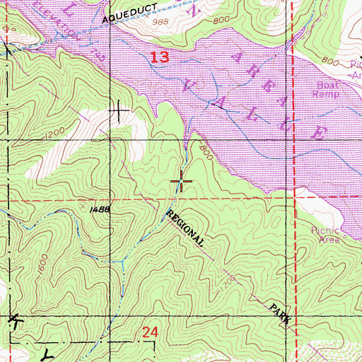 Topographic Map of Ardilla Group Camp, CA