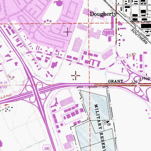 Topographic Map of Dublin Sports Grounds, CA