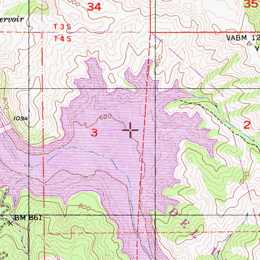 Topographic Map of Heron Bay, CA