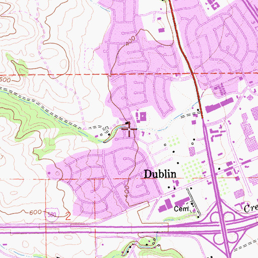 Topographic Map of Mape Park, CA