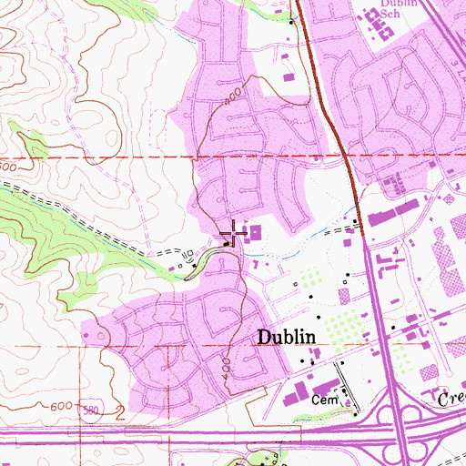 Topographic Map of Nielsen Education Center, CA