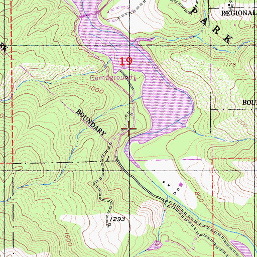 Topographic Map of Punta Vaca Caravan Camp, CA