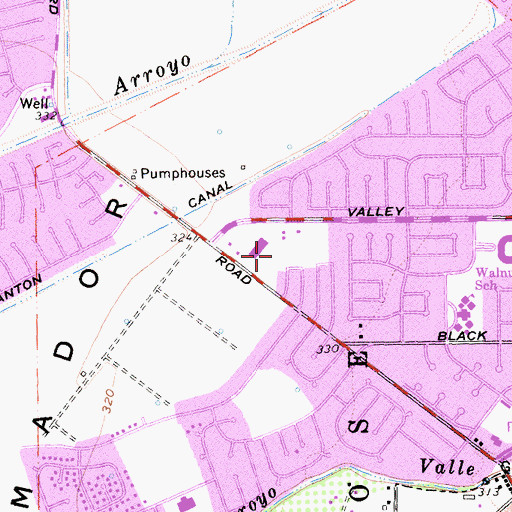 Topographic Map of Heatherlark Park, CA