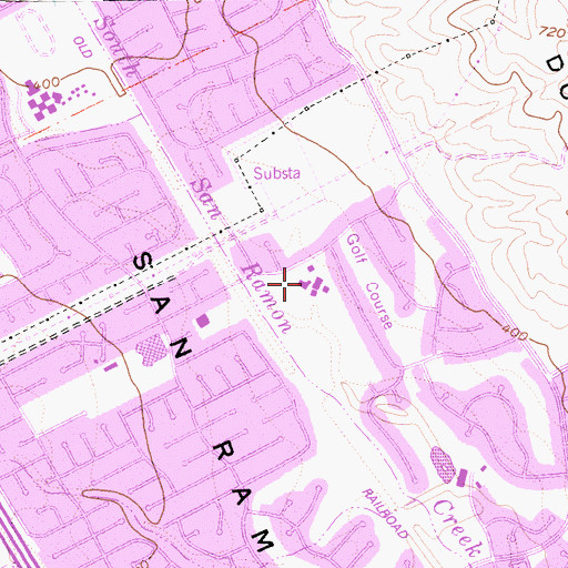 Topographic Map of Walt Disney Elementary School, CA