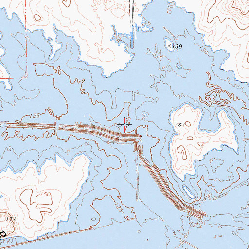 Topographic Map of Lorraine (historical), CA