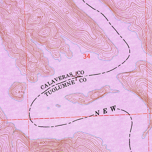 Topographic Map of Reynolds Ferry (historical), CA
