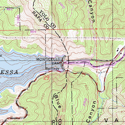 Topographic Map of Devils Gate, CA
