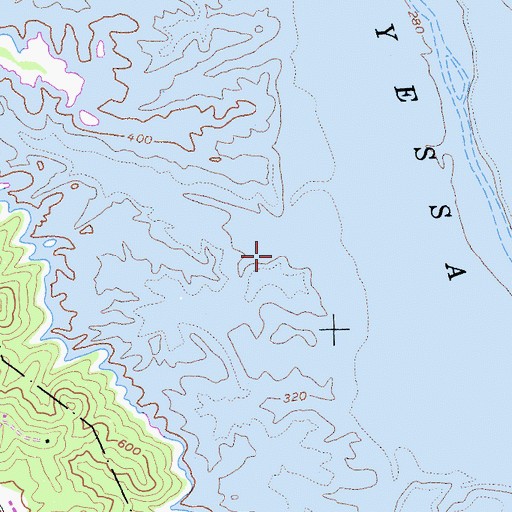Topographic Map of Meeks Ranch (historical), CA