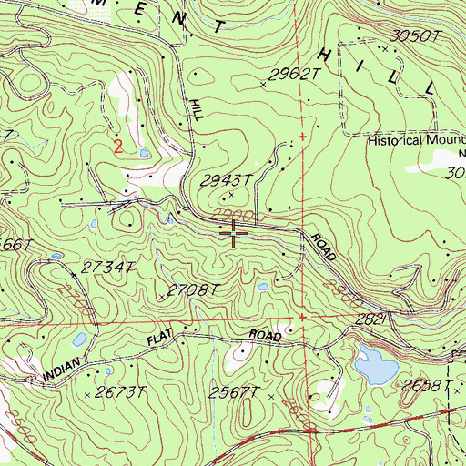 Topographic Map of Nevada City Rancheria (historical), CA