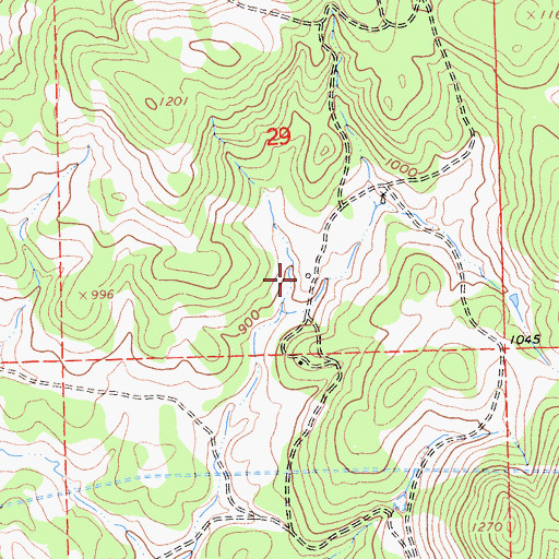 Topographic Map of Rushing Ranch (historical), CA