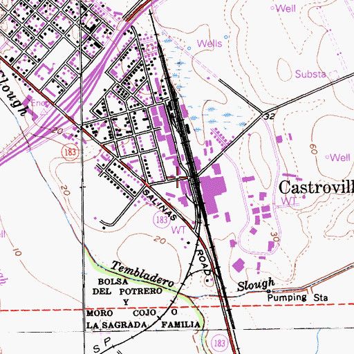 Topographic Map of Del Monte Junction, CA