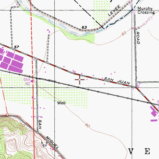 Topographic Map of Vega School (historical), CA